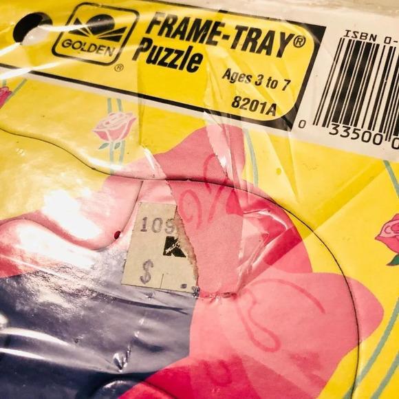 Vintage Golden Frame Tray Puzzles Barbie and Snow White and the Seven Dwarfs - Picture 7 of 16